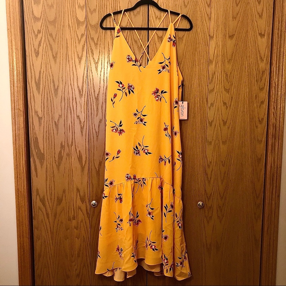Strapy Yellow Dress